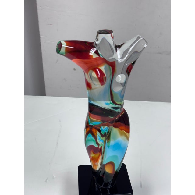 Italian Murano Italia Torso Sculpture For Sale - Image 3 of 12