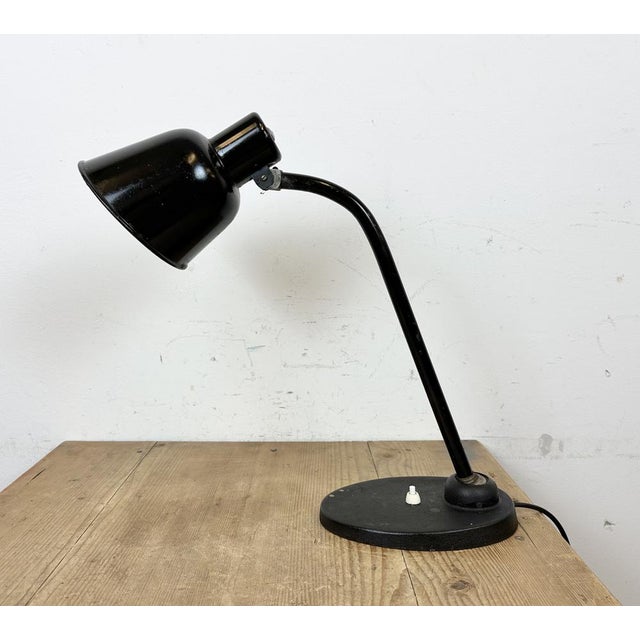 Vintage Black Table Lamp by Christian Dell for Bur Bunte & Remmler, 1930s For Sale - Image 6 of 18