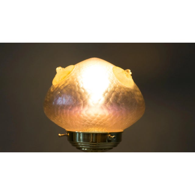 Jugendstil Table Lamp with Loetz Glass Shade, 1908 For Sale - Image 16 of 18