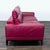 Modern Red Leather 3-Seat Sofa With Cushioned Armrests For Sale In San Francisco - Image 6 of 12