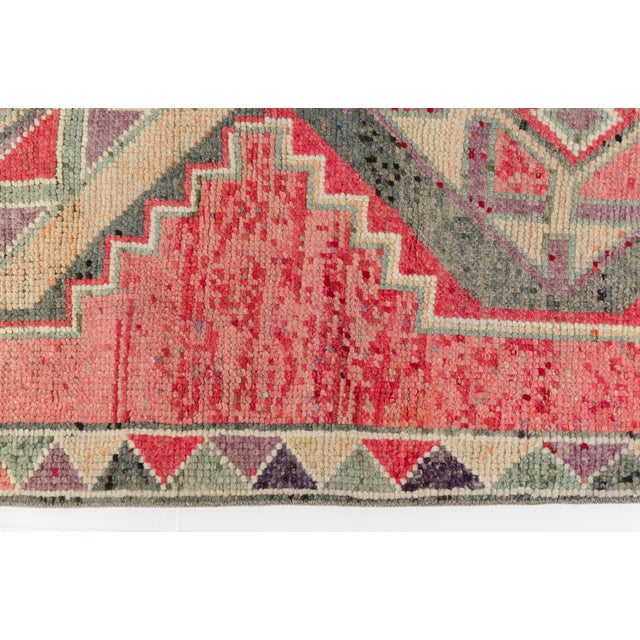 1960s 1960s Kitchen Decor Oushak Turkish Runner For Sale - Image 5 of 10