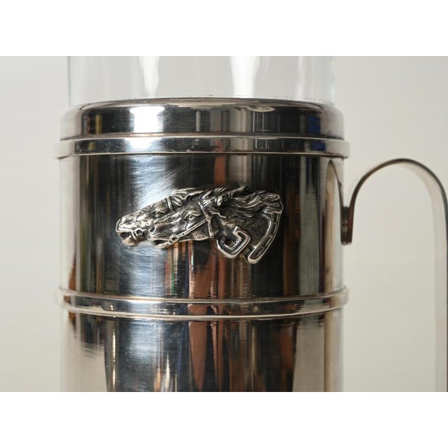 Silver-Plated Carafe with Crystal Insert from Gucci, Italy, 1970s For Sale - Image 4 of 17