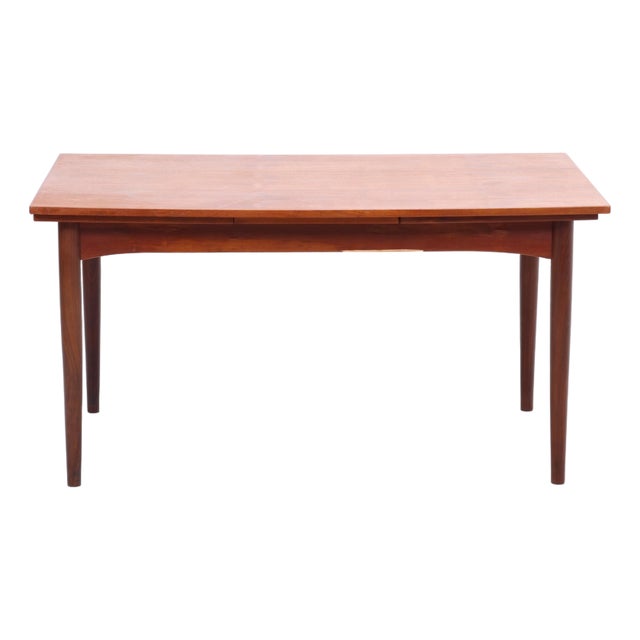 Vintage Extendable Dining Table in Teak, 1960s For Sale