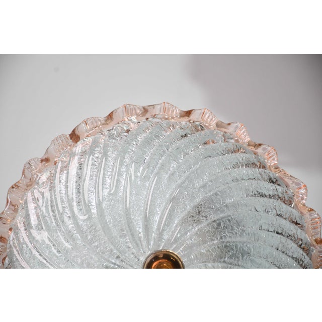 1970 Italian Lady Pink Murano Glass Ceiling Fixture, Murano For Sale - Image 12 of 12