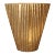 Ext Lrg. Contemporary Table Vase, Metallic Gold Foil Leaf For Sale
