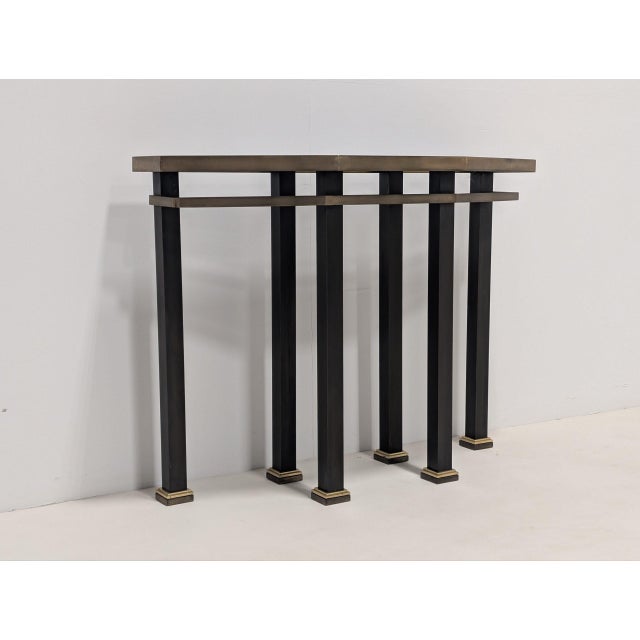 Bespoke Brass Console Table For Sale - Image 5 of 13
