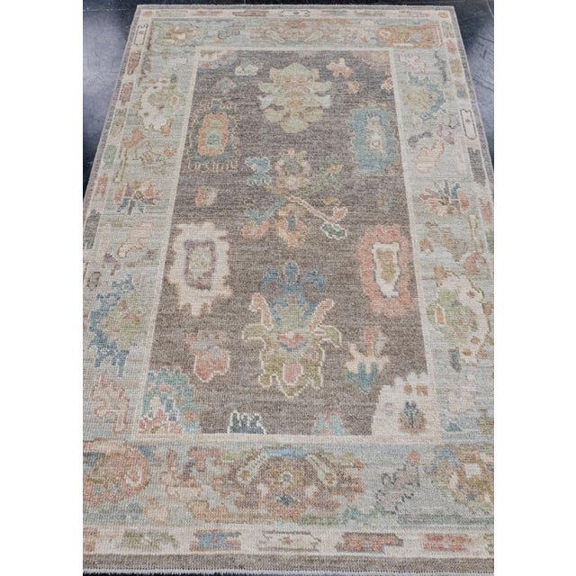 Turkish Oushak Rug 3'10" x 6'1" #16063 Explore a curated collection of hallway runners, wool rugs, and handmade...