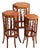 Tortoise Shell Bamboo Nesting Pedestal Plant Stands For Sale