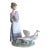 Lladro Lady With Birds Barnyard Scene Figurine For Sale
