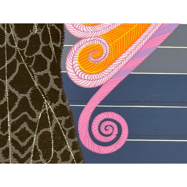 Wood Circa 1977 Erté "Beauty and the Beast" Seriagraph, Framed For Sale - Image 7 of 13