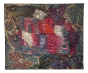 Boul, Abstract Composition, 1970s, Oil on Canvas