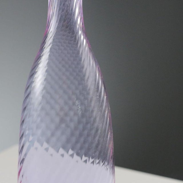 Murano Glass Bottle by Carlo Moretti For Sale - Image 3 of 8