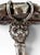 Metal 19th-Century Silver Multicolored Stone Cluster Estate Ring With Lion Heads, Size 6 For Sale - Image 7 of 10