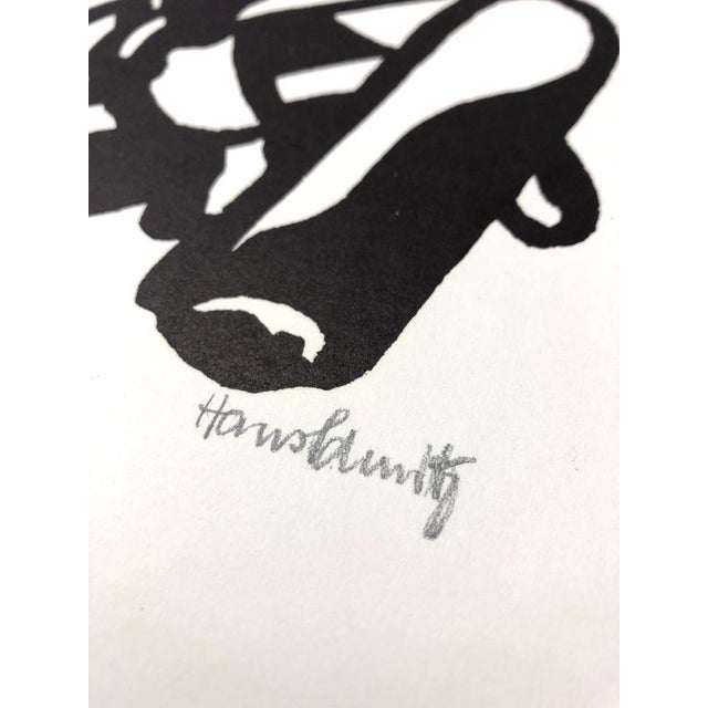 Contemporary Hans Schmitz, Hockende, 1918, Linocut, Paper For Sale - Image 3 of 6