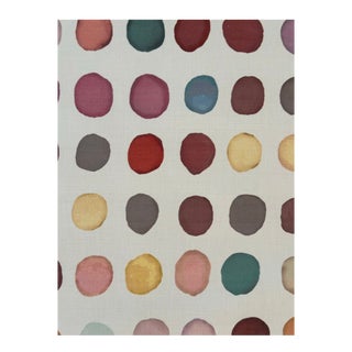 Lee Jofa Twister Print Petal/Teal Fabric 1 7/8 Yards For Sale