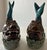 Vintage Pair of Chinese Porcelain Statues of Koi Dragon Carp Dragon Fish Figurines. 10"h & 9.5"h For Sale - Image 11 of 14