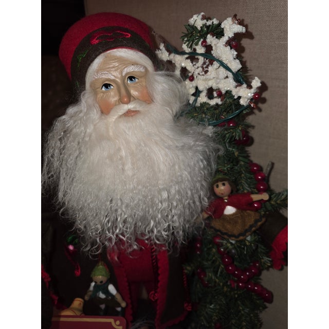 Great 2003 Lynn Haney "my first pony" Santa with Christmas Toys.