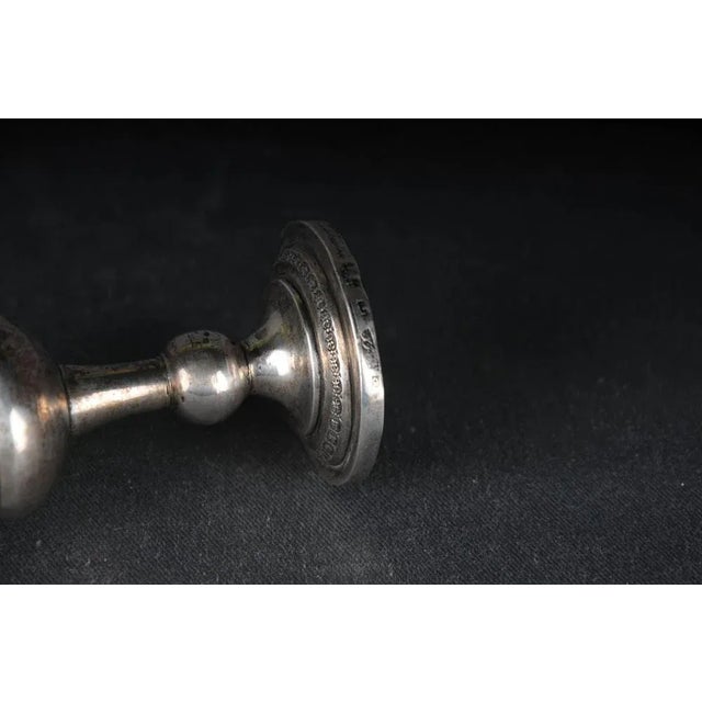 Antique German Silver Chalice Cup, 1838 For Sale - Image 6 of 9