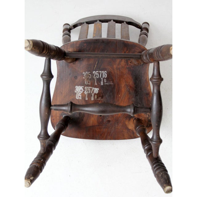 Farmhouse Vintage Old Tavern Style Dining Chair For Sale - Image 3 of 10