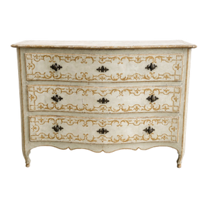 Antique Serpentine Bombe Commode