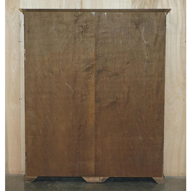 Sheraton Revival Satinwood, Burr Walnut & Yew Wood Library Bookcases, Set of 2 For Sale - Image 16 of 18