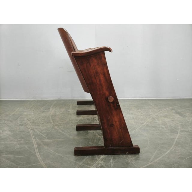 Czechoslovak 3-Seater Cinema Bench, 1920s For Sale - Image 3 of 18