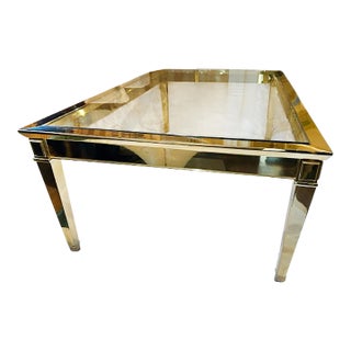 Louis XVI Style 1970’s Brass Coffee Table For Sale