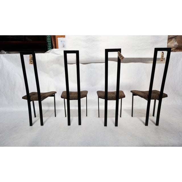 Contemporary Mid 20th Century Set of Skinny Back Postmodern Dining Chairs in the Style of Maurizio Cattelan For Sale - Image 3 of 18