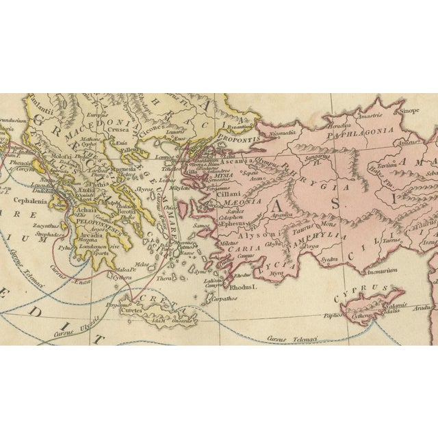 Early 19th Century Antique Trojan War Map by Wilkinson, 1815 For Sale - Image 5 of 9