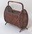 Gold Art Deco Newspaper Rack in Handcrafted Wicker and Bamboo, 1940s For Sale - Image 8 of 11
