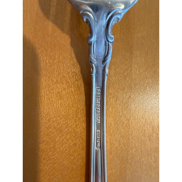 Silver Traditional Reed & Barton Sterling Silver Flatware Set - 5 pcs For Sale - Image 8 of 8