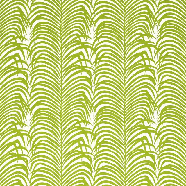Not Yet Made - Made To Order Sample - Schumacher Zebra Palm Indoor/Outdoor Fabric in Green For Sale - Image 5 of 5