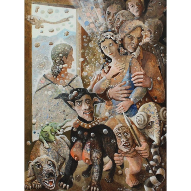 Pepe Hidalgo, Kidnapping Innocence, 2019, Acrylic on Canvas, in Flawless conditions. Designed from 2000 This piece has an...