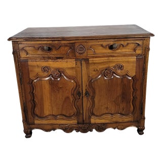Louis XV Style Low Walnut Sideboard For Sale