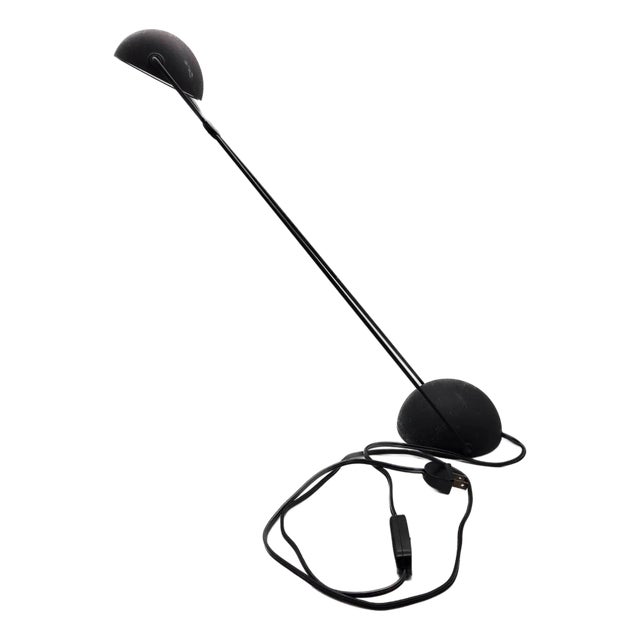 1980s Stefano Cevoli "Meridiana" Black Desk Lamp Designed by Paolo Piva For Sale