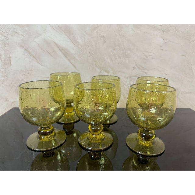 Cocktail Glasses from Biot, Set of 6 For Sale - Image 3 of 11