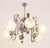Mid-Century Modern 1970s Chromium Ceiling Lamp in the Style of Mazzega with Murano Glass Shades European Plug (up to...