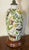 Antique English Victorian Decalcomania Reverse Painted Glass Vase Decorated With Birds, Butterflies, Flowers and a Deer Mounted as a Table Lamp For Sale In New York - Image 6 of 12