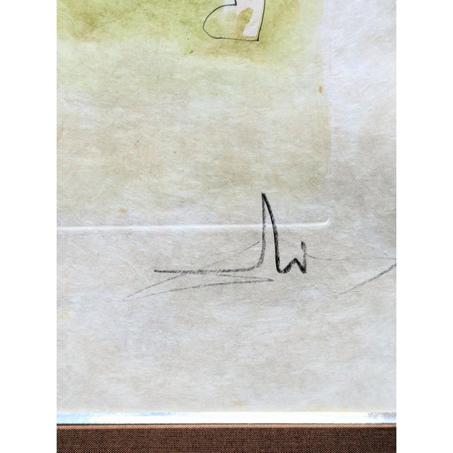 Salvador DALI - La Cour du Lion (The Court of the Lion), 1974 - Original Hand-Signed Engraving with colors added by...