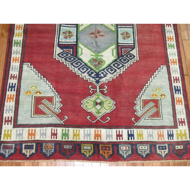 Vintage Zabihi Collection Turkish Karapinar Rug - 4'6" x 6'4" For Sale - Image 4 of 7