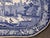 19th Century Blue Transferware Platter, “Boatman” Pattern For Sale - Image 4 of 8