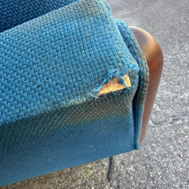 Blue Mid-Century Modern Adrian Pearsall Gondola Sofa for Craft Associates For Sale - Image 8 of 11