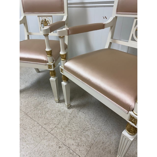 Pair of Dorothy Draper for Kindel Forum Chairs- Hollywood Regency Armchairs For Sale In Greenville, SC - Image 6 of 12