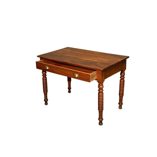 Walnut Writing Desk, 1800s For Sale - Image 3 of 4