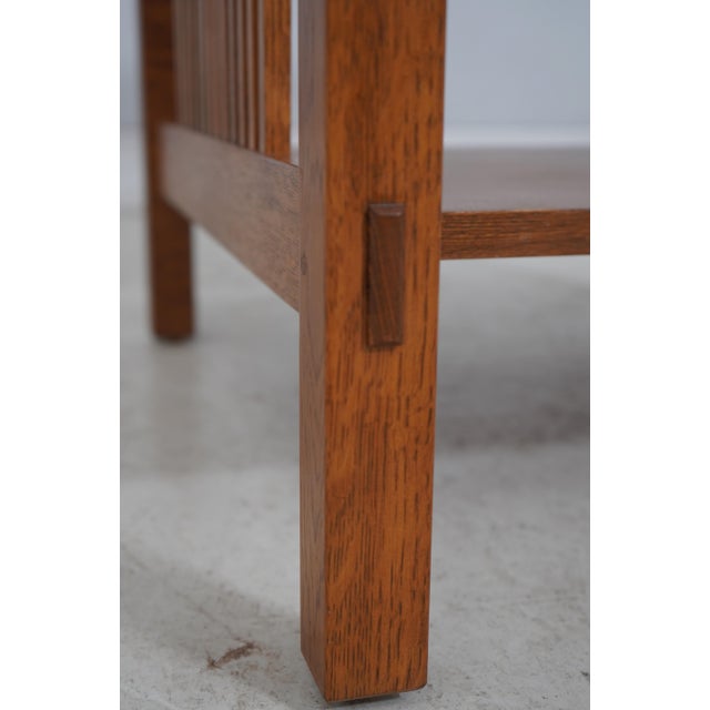 Stickley Square Mission Oak Lamp Table For Sale - Image 11 of 14