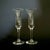 A refined set of two vintage cordial glasses by Holmegaard, the renowned Danish glasshouse known for its elegant mid-...