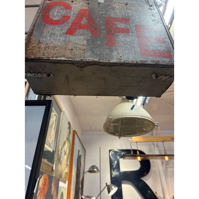 1950s Industrial Vintage Fragment From Retro Cafe Neon Sign For Sale - Image 5 of 13