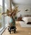 Wood Black Lacquer 5 Curved Legs Round 10.5" Wood Plant Vase Display Stand For Sale - Image 7 of 7