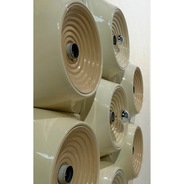 Goletta Wall Lights attributed to Studio Nizzoli for Stilnovo, 1969, Set of 7 For Sale - Image 6 of 18