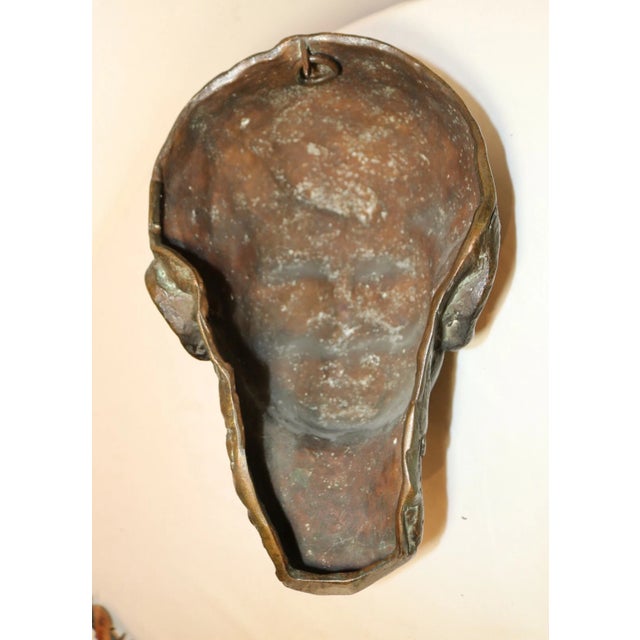 Rare Antique Gorham Founders Em Greene Bronze Wall Bust Smiling Boy Statue For Sale - Image 9 of 10